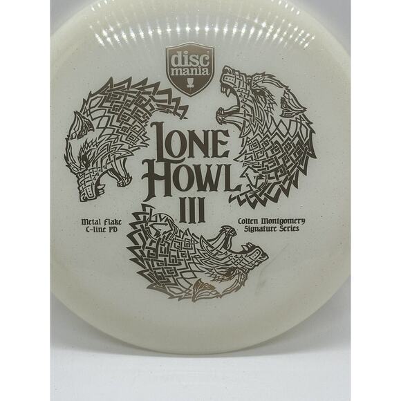 NEW 173G Discmania Lone Howl 3 Metal Flake C-Line PD White Colten Sig Series - Picture 2 of 5